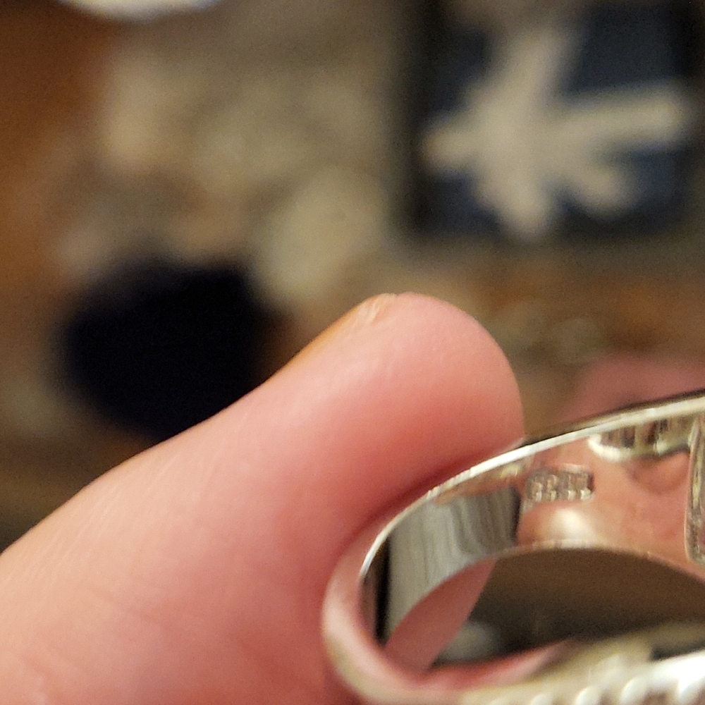 Clear Out Closet Simulated Diamond 925 sterling silver ring - Picture 7 of 7